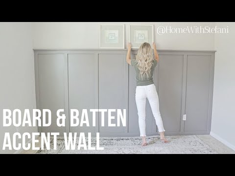 Board and Batten With Textured Walls | HomeWithStefani