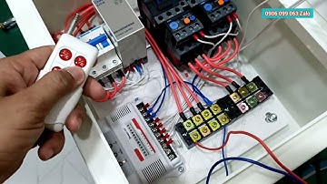 Review tủ điều khiển đảo chiều động cơ 3 pha bằng remote điều khiển từ xa. Honest HT-7855