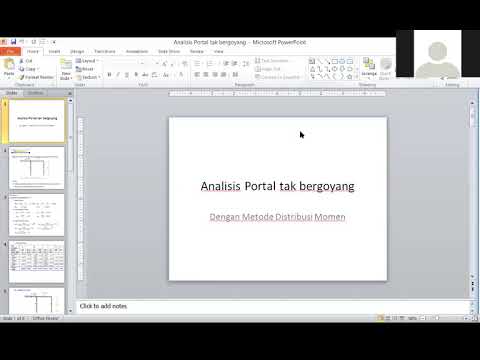 Analisis Portal tak bergoyang metode Cross