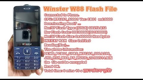 Winster W88 Miracle Read 100% Flash File Without Password @technicianrashedur