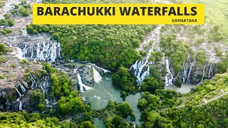 Barachukki Waterfalls Aerial View | Waterfalls near Bangalore