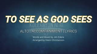 Melihat Sebagaimana Tuhan Melihat  Alto  Piano