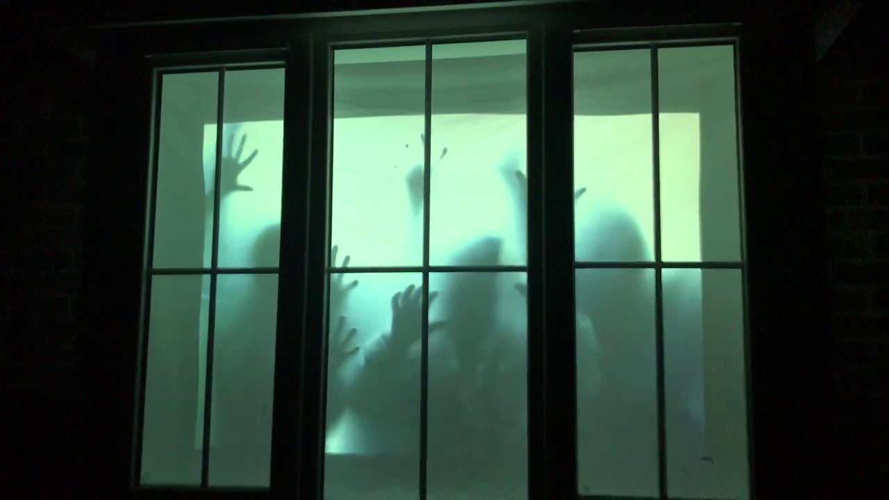 Halloween window projection YouTube