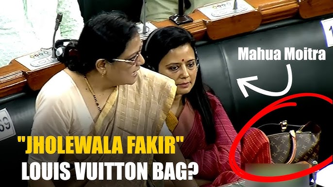 TMC leader Mahua Moitra hides her Louis Vuitton bag amid inflation