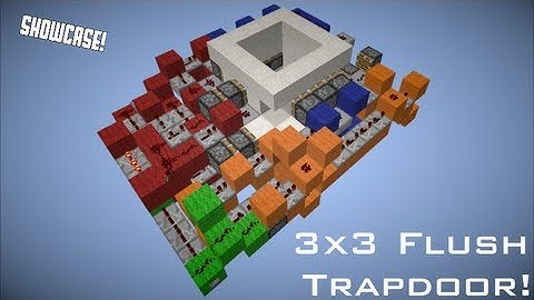 3x3 Flush/Hidden Trapdoor [Minecraft Showcase] [Compactish]