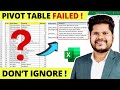OMG! Powerful Pivot Table Failed Here in Excel? | Solutions and Alternatives