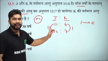Age (आयु) 😍 | Maths Short Tricks For - SSC MTS, GD, CGL, CHSL, ASI, UPP, CRPF HCM, DELHI POLICE, etc