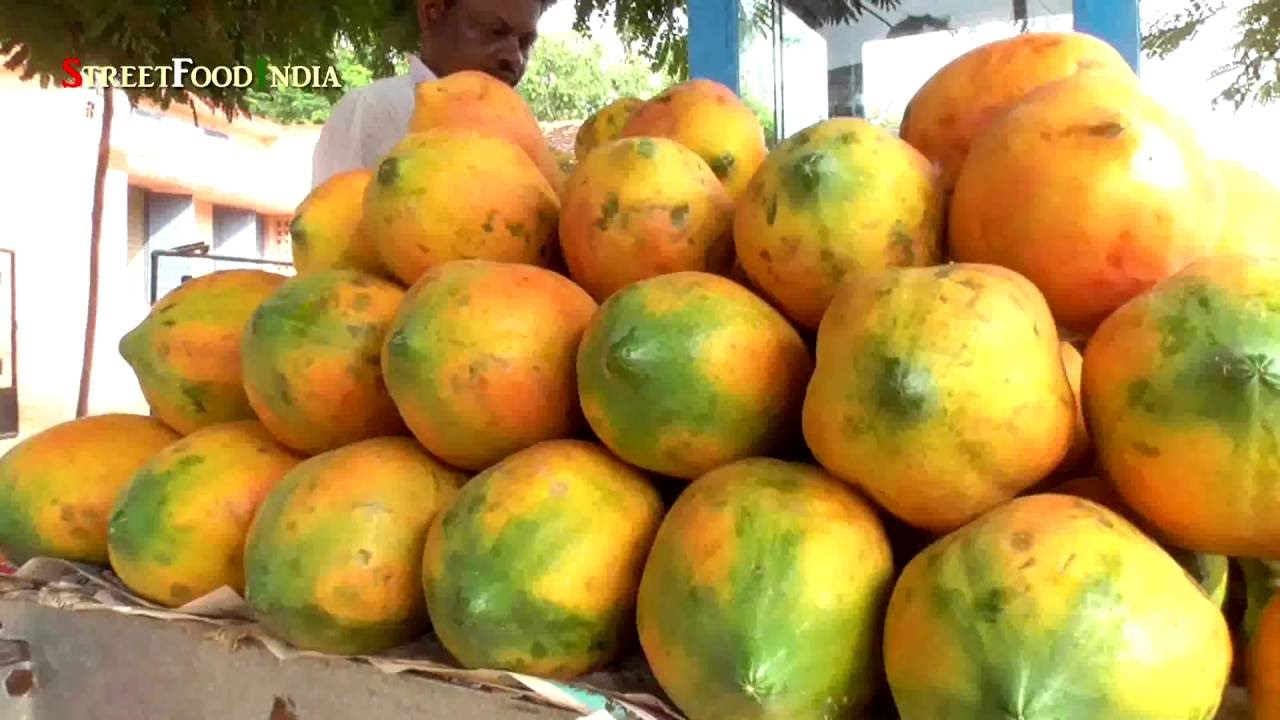 Healthy Fruit Papaya | Street Food INDIA