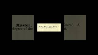 Master, True: Encyclopedia of Freemasonry By Albert G. Mackey