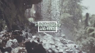 Free intro template no text (no copyright)| Video intro gratis Pemandangan batu air terjun