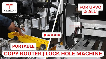 Aluminium Portable Copy Router Machine for Windows & Doors | Lock Hole Machine for Upvc Windows