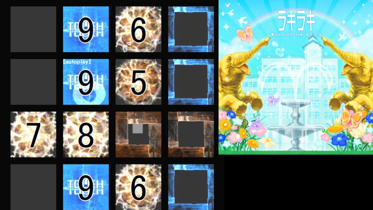 【jubeat saucer】 ラキラキ [EXT] 譜面確認(シャッター＋ハンドクラップ＋同時色分け)