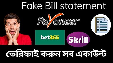 How to Create bank statement For verify Address || Utility Bill | bet365,Skrill, Neteller, payeneer