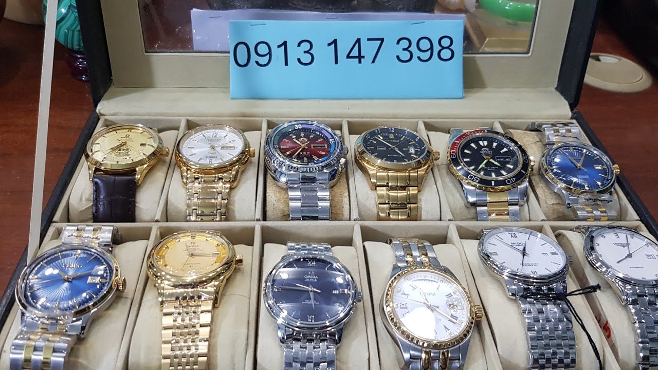 Tập 204: Đồng hồ đeo tay cơ tự động đời mới 12 chiếc.