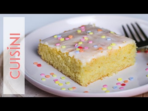 ZITRONENKUCHEN Rezept vom Blech (DER BESTE! 🍋 einfach, schnell, super saftig) | Blechkuchen backen. 