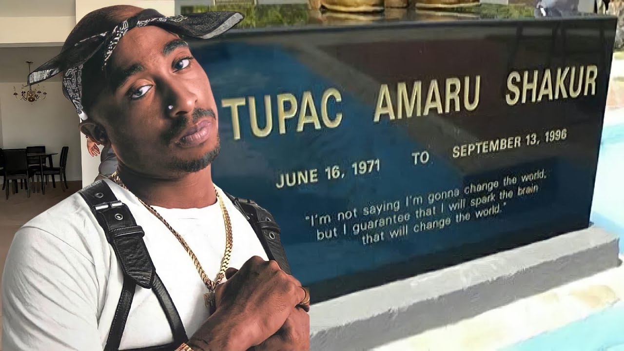 TUPAC SHAKUR 25TH YEAR ANNIVERSARY GRAVE YouTube