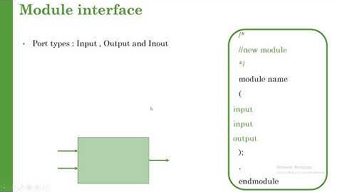 Verilog HDL tutorial in arabic #2 module