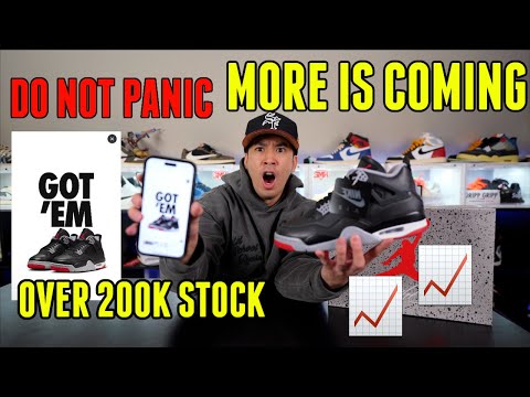 DO NOT PANIC SHOCK DROP JORDAN 4 REIMAGINED BRED | PRICE WENT UP 📈📈