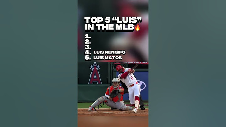 TOP 5 “LUIS” IN THE MLB🔥 #mlb #baseball #top5 #sports #luis #baseballlife