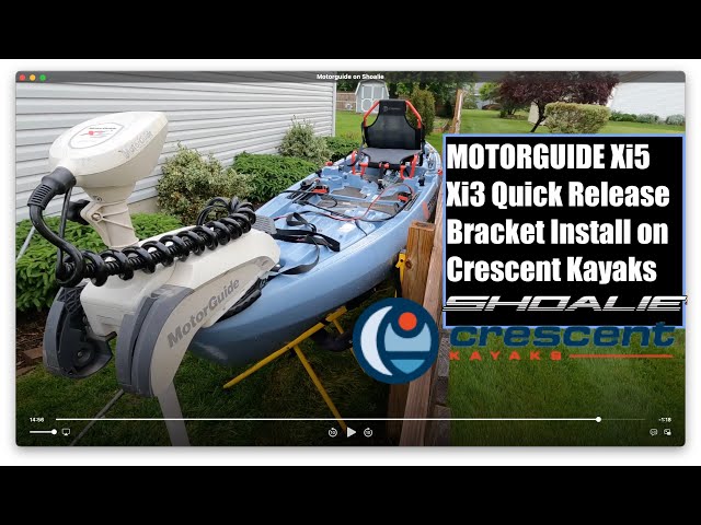 Motorguide Quick Release Bracket Install on Crescent Kayaks