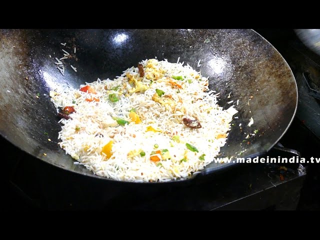 How To Chicken Tali Fried Rice  | Indo Chinese Fast Food | 4k video street food | STREET FOOD