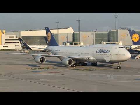 Flug LH779 D-ABYS B747 8i aus Singapore bei Gate Z52 am Flughafen ...