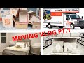 **New** Home Vlog | Moving Vlog Pt.1!!! | Unpacking, Cleaning, & more!