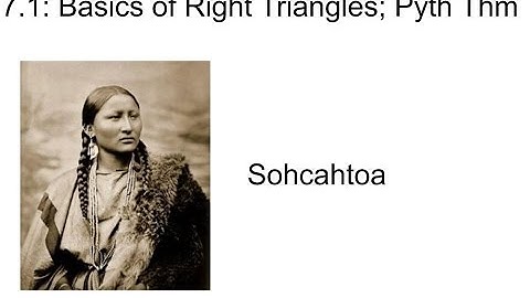 7.1 Right Triangle Basics