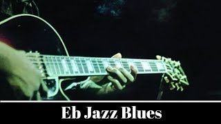 eb jazz blues backing jam track