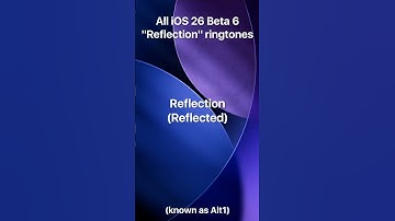 Thumbnail of All iOS 26 Beta 6 "Reflection" ringtones