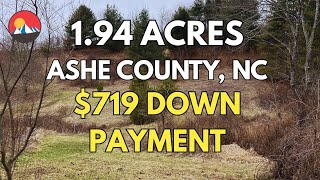 1.94 Acres in Ashe County NC – Paved Access w/ Nearby Power & Fiber Internet!