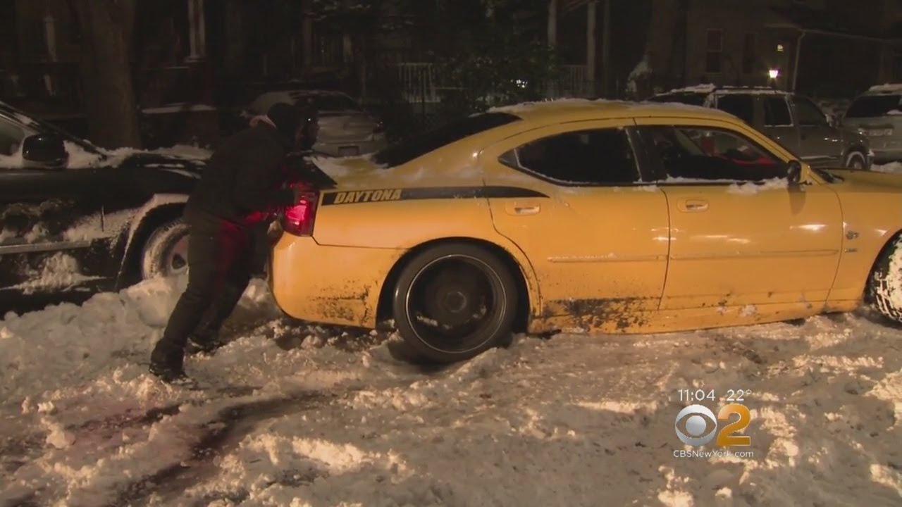 Snow Causes Treacherous Road Conditions Into Night - YouTube