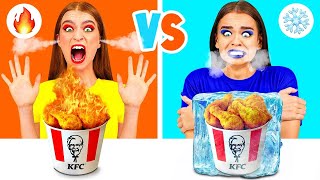 Hot vs Cold Food Challenge | Funny Moments by Happy Fun