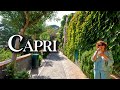 Capri virtual walk october 2023 in italy  tourists crowds sunny weather