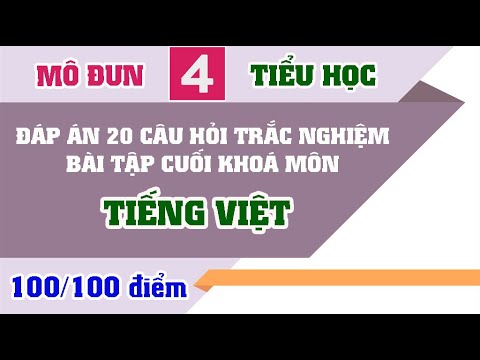 Video Đáp án 20 câu hỏi trắc nghiệm Bài tập cuối khoá môn... - youtube