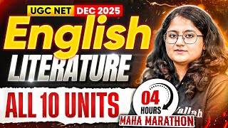 UGC NET English Literature Marathon | UGC NET English All 10 Units Marathon | UGC NET English PYQs