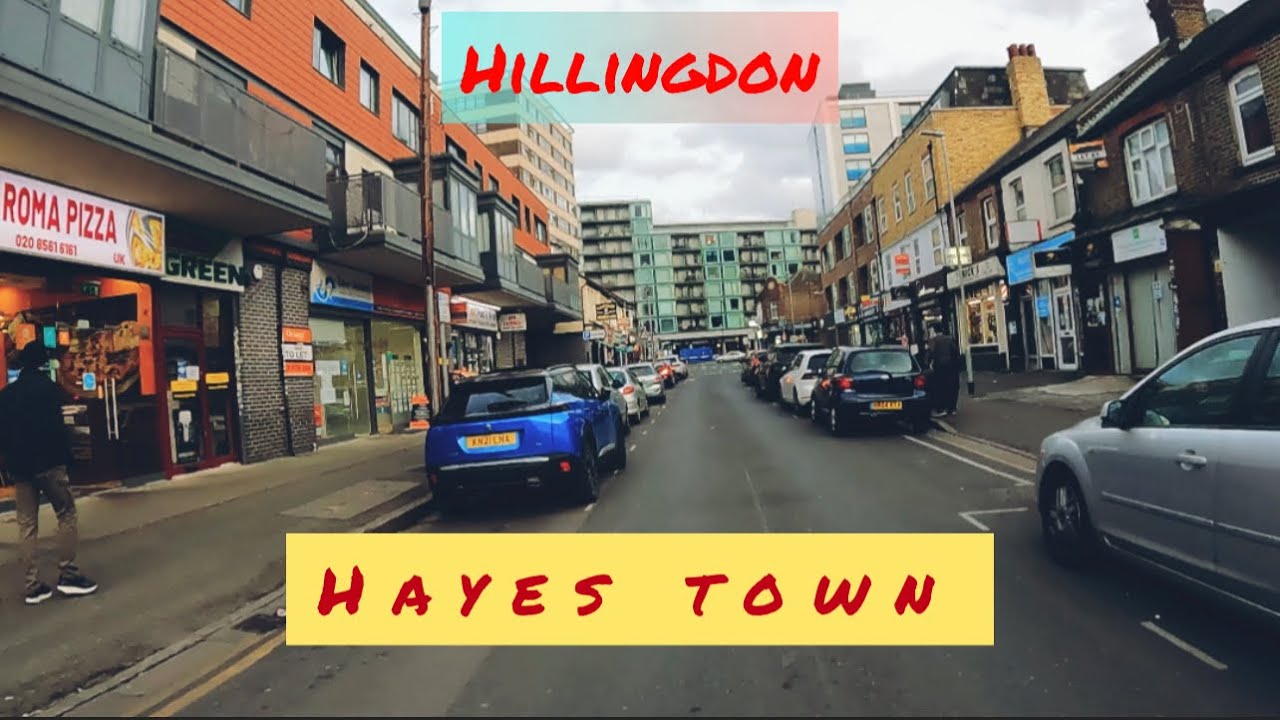 Hillingdon Hayes town street view YouTube