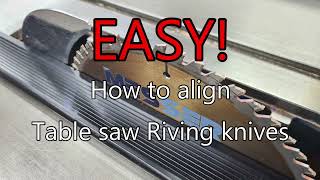 Table saw how to riving knife adjustment  Dave Stanton by David Stanton 3,143 views 6 months ago 2 minutes, 43 seconds