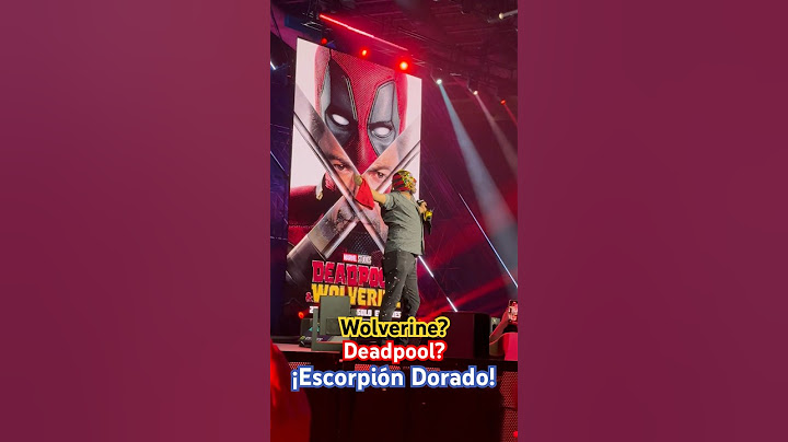 Así fue la espectacular aparición del #escorpiondorado #wolverine y #desdpool en la #ccxpmexico