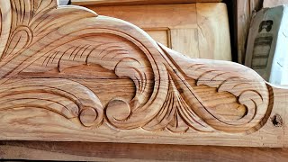 Wood carving tutorial video for Beginners #carving #woodworking #latestdesign #design #art #woodwork