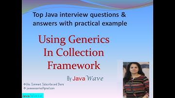 Using Generics In Collection | Core java interview question