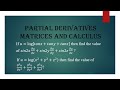 If u = log[tanx+tany+tanz] then find the value/Partial derivatives/ Matrices and Calculus