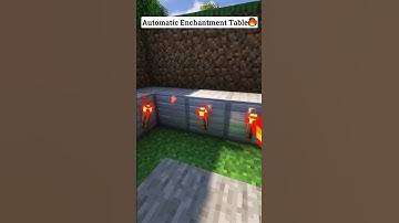 Minecraft Automatic Enchantment Table🔥 #shorts
