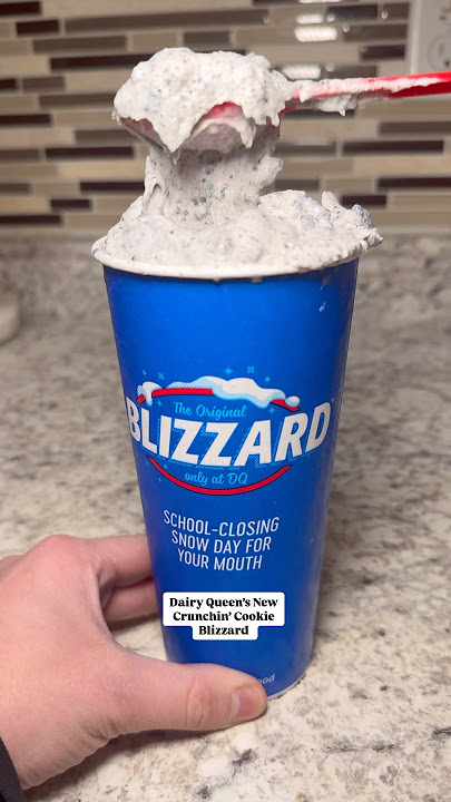 Dairy Queen’s  new Crunchin’ Cookie Blizzard #dairyqueen #blizzard #cookie #icecream