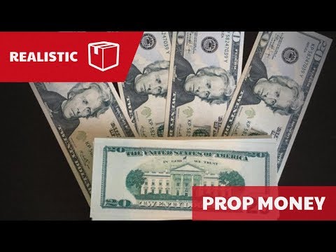 Realistic Prop Money Unboxing $2,000 In $20 Bills FULL PRINT