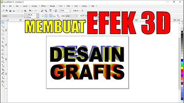 Cara membuat Efek 3D pada text di Coreldraw X5 (Sangat Gampang)