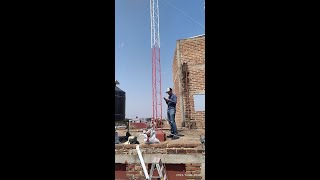 Torre arriostrada TZ30 de 15 m instalada en Jesus Maria Jalisco ,