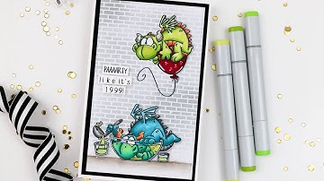 Easy Coloring Tips for Stamped Images + One Layer Cards