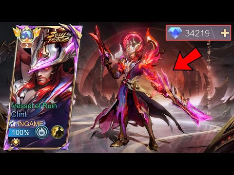 FINALLY CLINT VESSEL OF RUIN SKIN IS HERE WORTH IT TO BUY HOW MUCH BEST INSANE SKIN EVER MLBB 