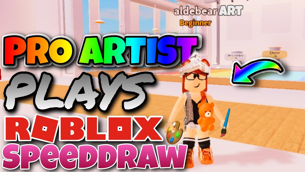 PRO ARTIST PLAYS ROBLOX SpeedDraw! 